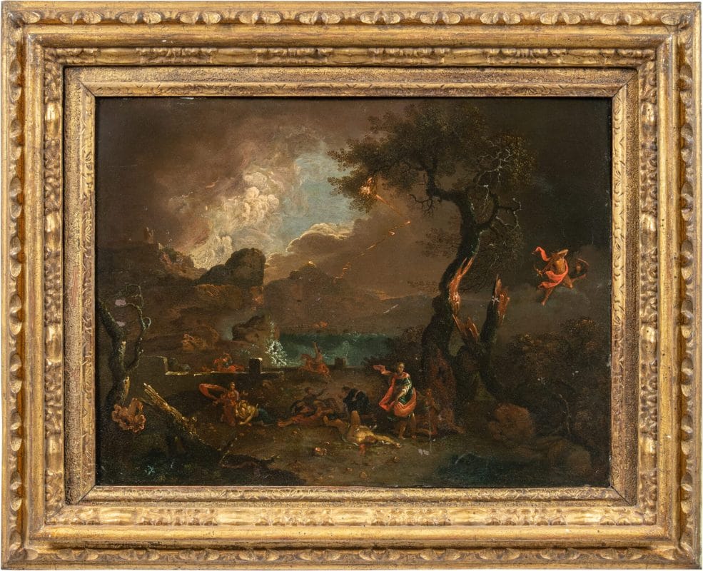 Cerchia di Nicolas Pouissin (Les Andelys 1594 Roma 1665) ) La