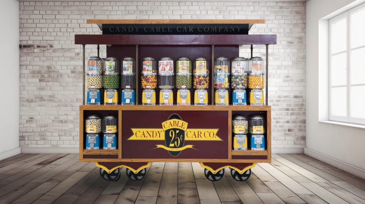 Candy cable car nr 38 dispenser, 2000 - distributore automatico su ruote di caramelle • Vendita