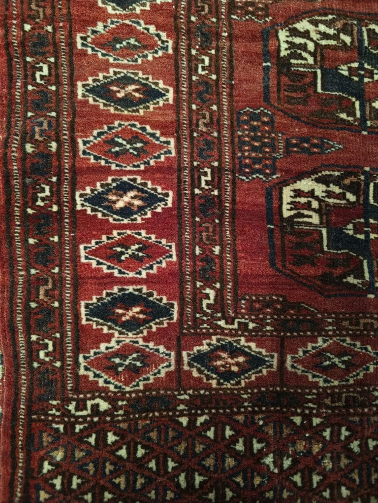 Tapis Kilim Persan Kurdestan Noué Et Brodé Main - Années 40/50 - 200 X 157 Cm